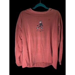 ‘Life is Good’ Destressed Sz XL long sleeve. See Pics. 24X26.
